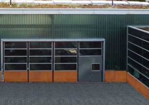 Schlosserei Dietrich, Friedrichshafen, Corten / Stahltuerdunkel